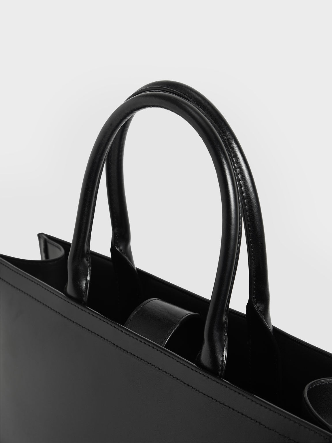 Tas Tote Bag Large Double Handle, Black, hi-res
