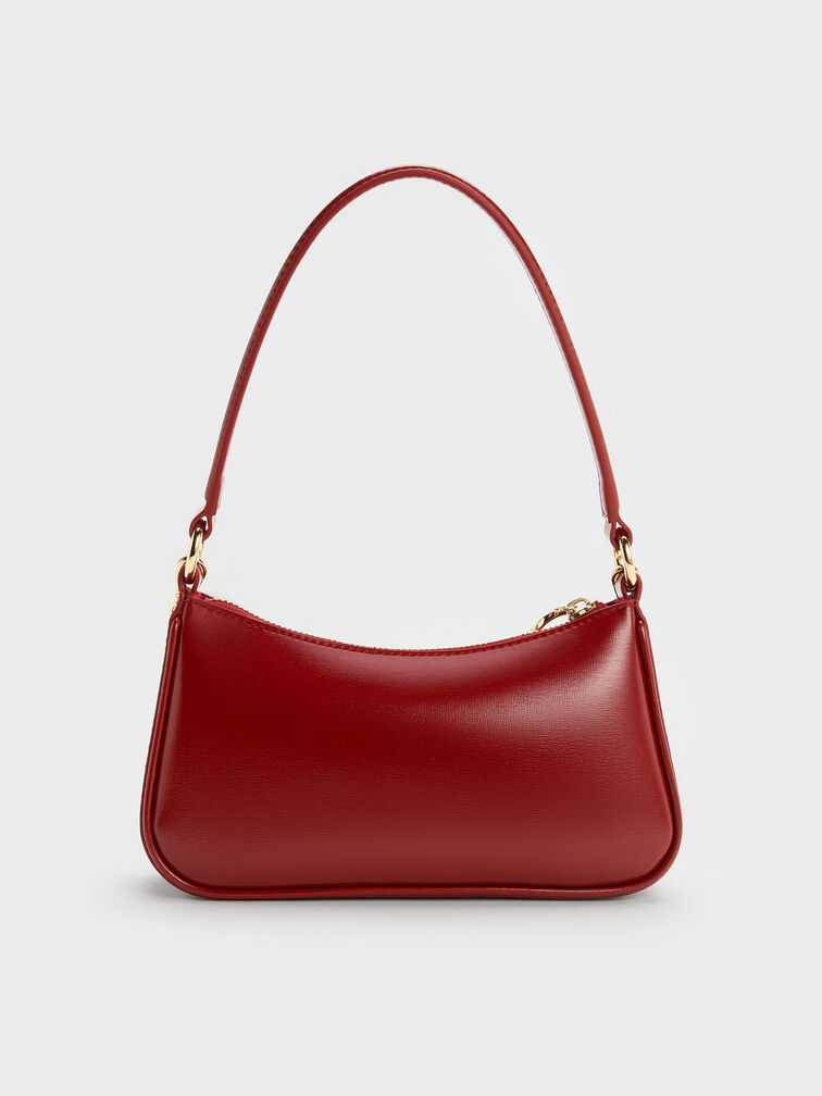 Tas Bahu Horse-Motif Elspeth, Tomato Red, hi-res