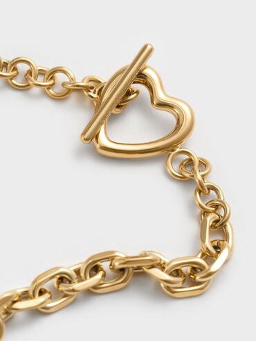 Gelang Heart Annalise, Gold, hi-res