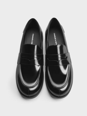 Sepatu Loafers Penny Arven, Black Box, hi-res