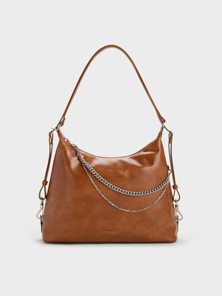 Tas Hobo Chain Atwood, Distressed Tan, hi-res