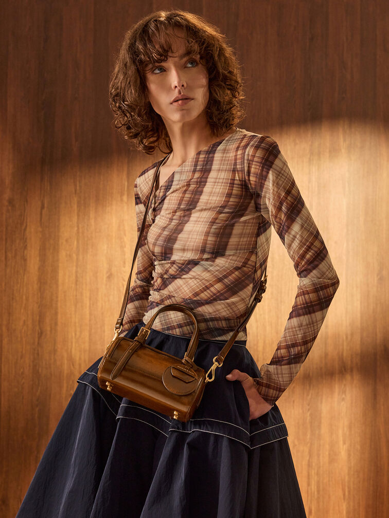 Tas Bowling Enola, Tan, hi-res