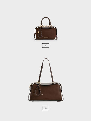 Tas Bowling Braided-Charm Haylen, Espresso Brown, hi-res