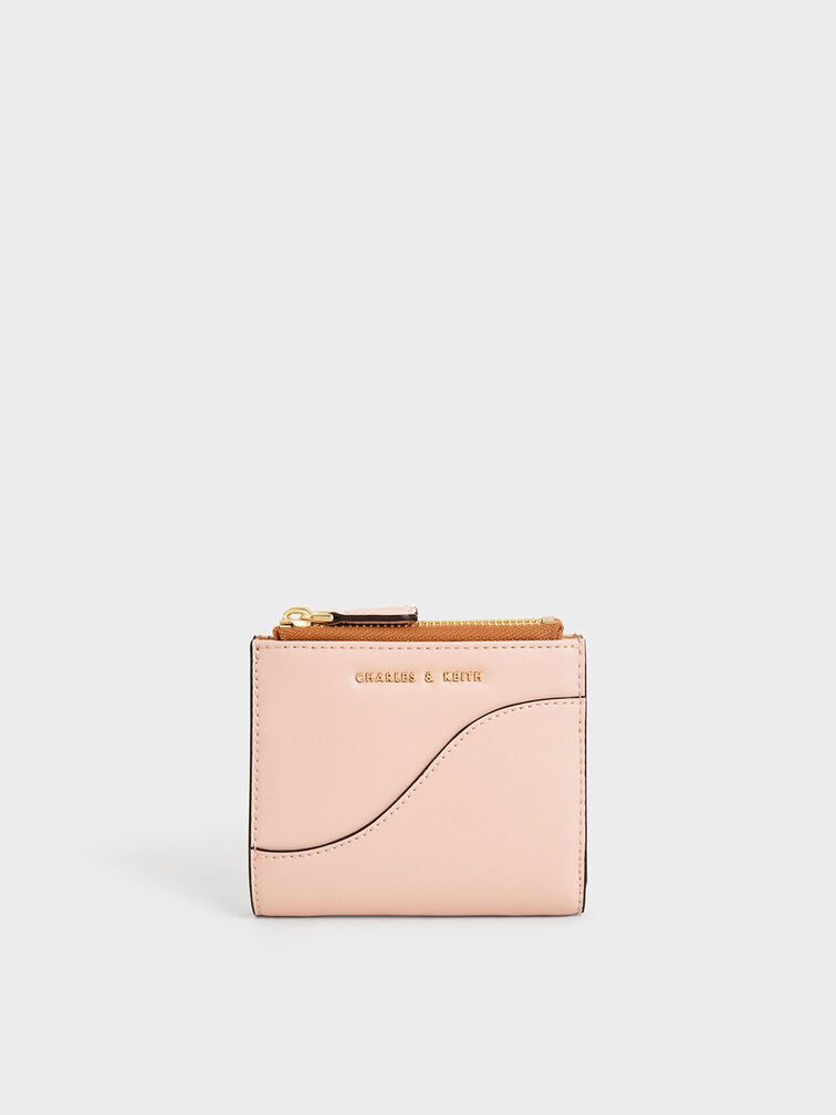 Dompet Mini Ritsleting Atas, Pink, hi-res