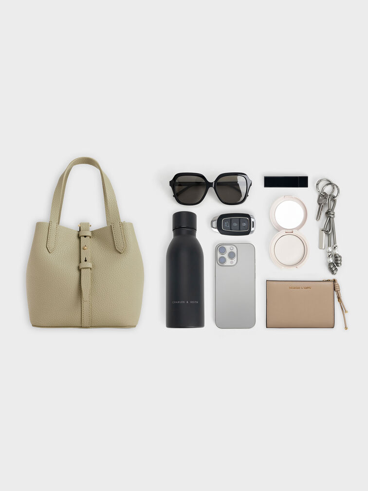 Tas Bucket Belted Beryl, Pale Olive, hi-res