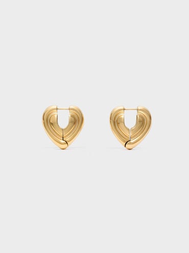 Anting Huggie Annalise, Gold, hi-res