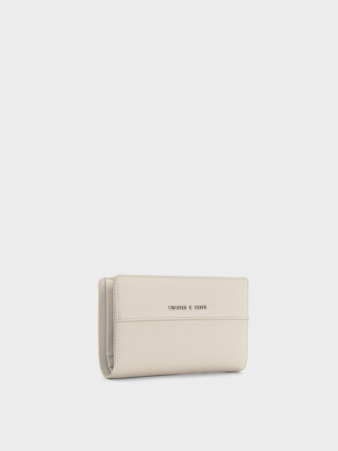Light Grey Cadence Top-Zip Wallet - CHARLES & KEITH ID