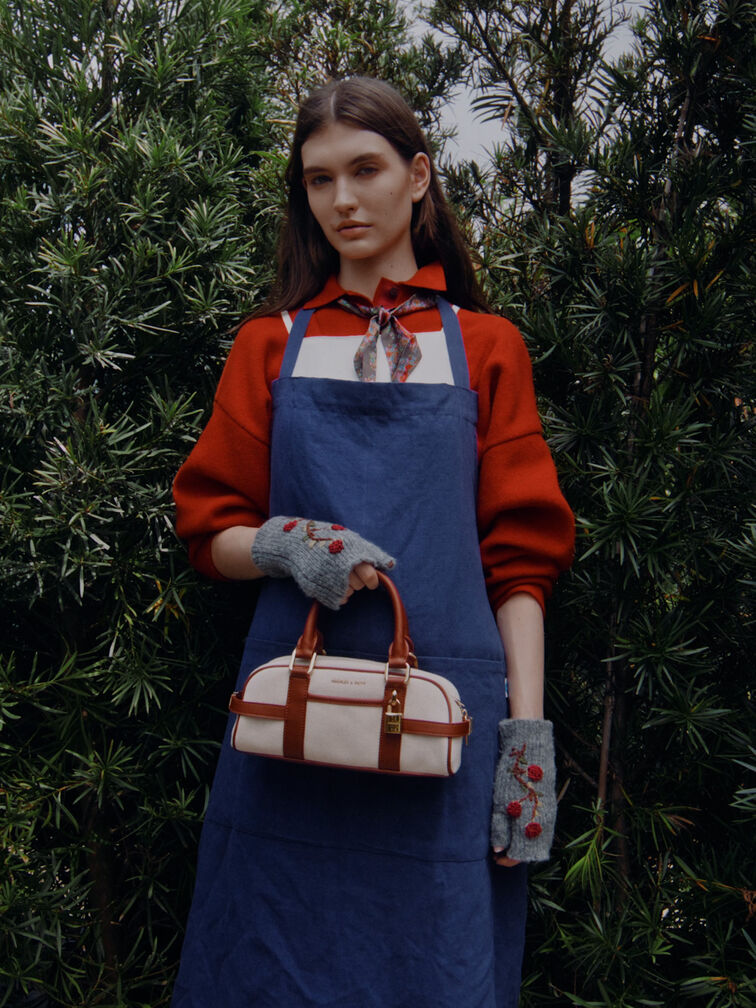 Tas Bowling Canvas Scottie, Brick, hi-res