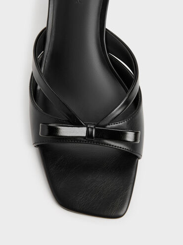 Kaleen Kitten-Heel Mules, Black, hi-res