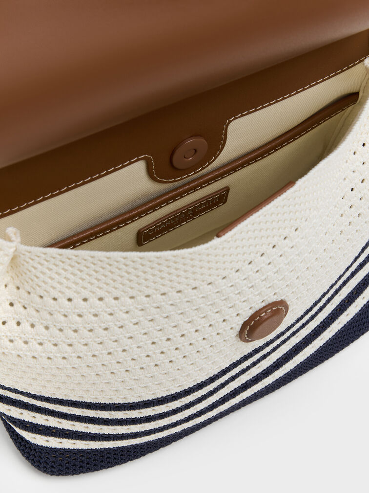 Tas Ransel Knitted Striped Girls's Ida, Multi, hi-res