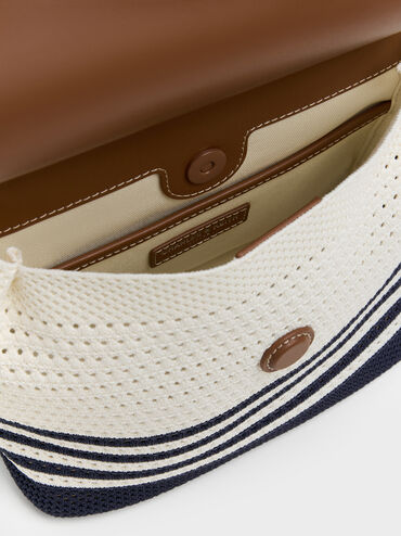 Tas Ransel Knitted Striped Girls's Ida, Multi, hi-res