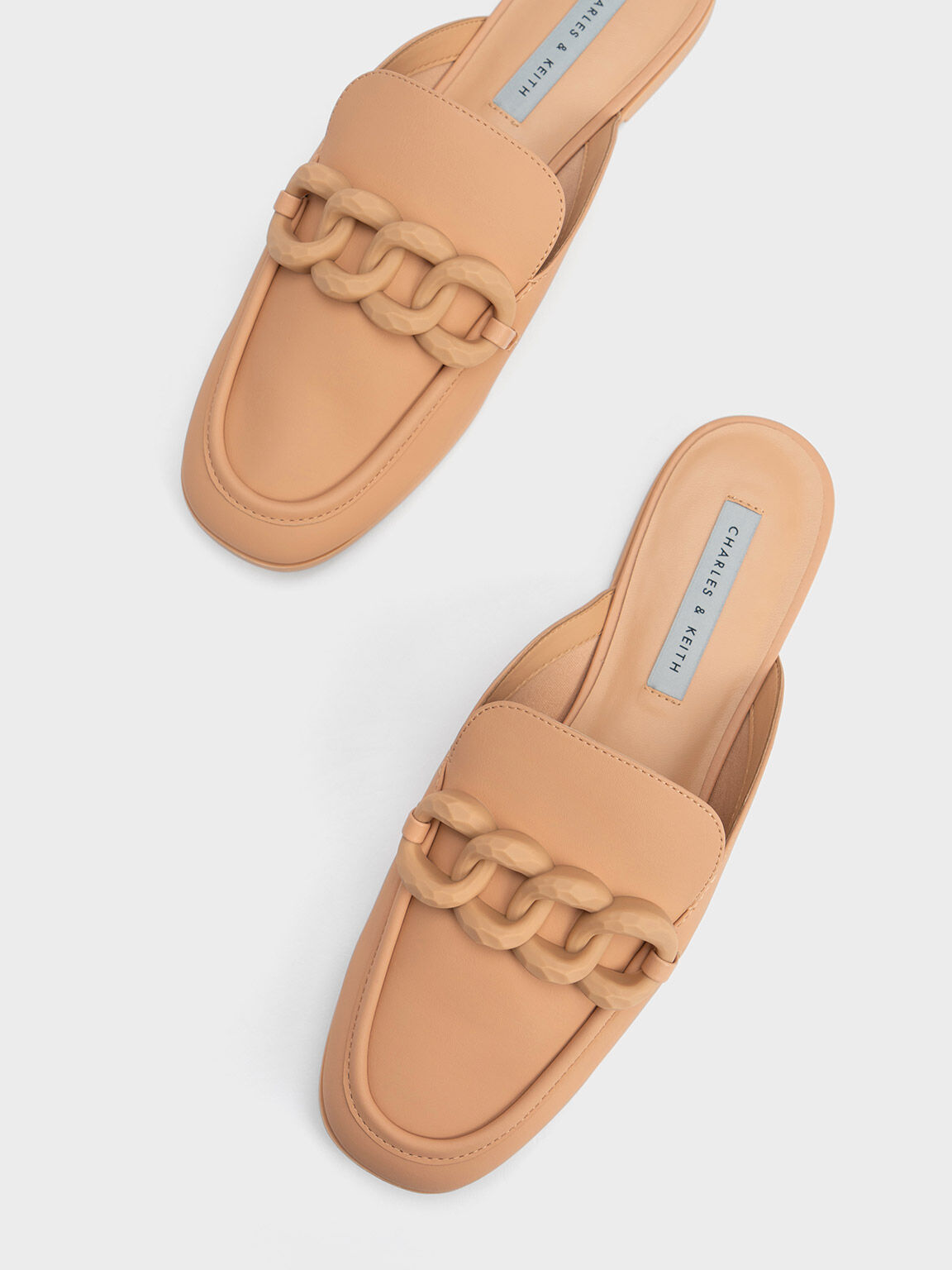 Sepatu Flats Loafer Chunky, Camel, hi-res