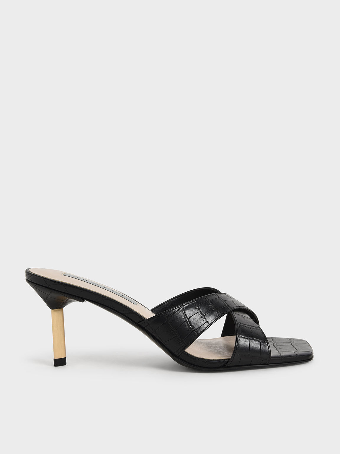 Ap.Blk Sepatu Mules Blade Heel 