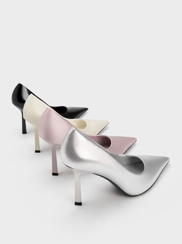 Recycled Polyester Pointed-Toe Pumps, Lilac, hi-res