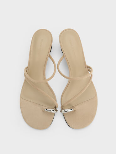 Sepatu Heels Strappy Toe-Ring, Taupe2, hi-res