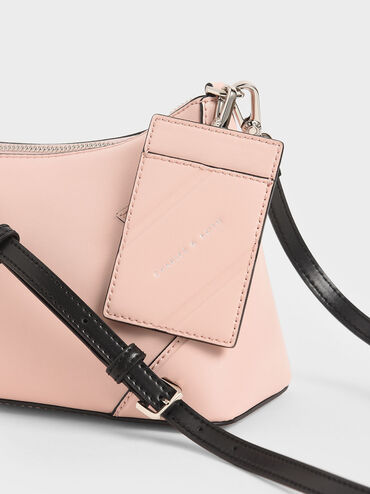 Chain Handle Bag, Pink, hi-res