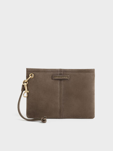 Tas Pouch Top-Zip Noane, Stone Grey, hi-res