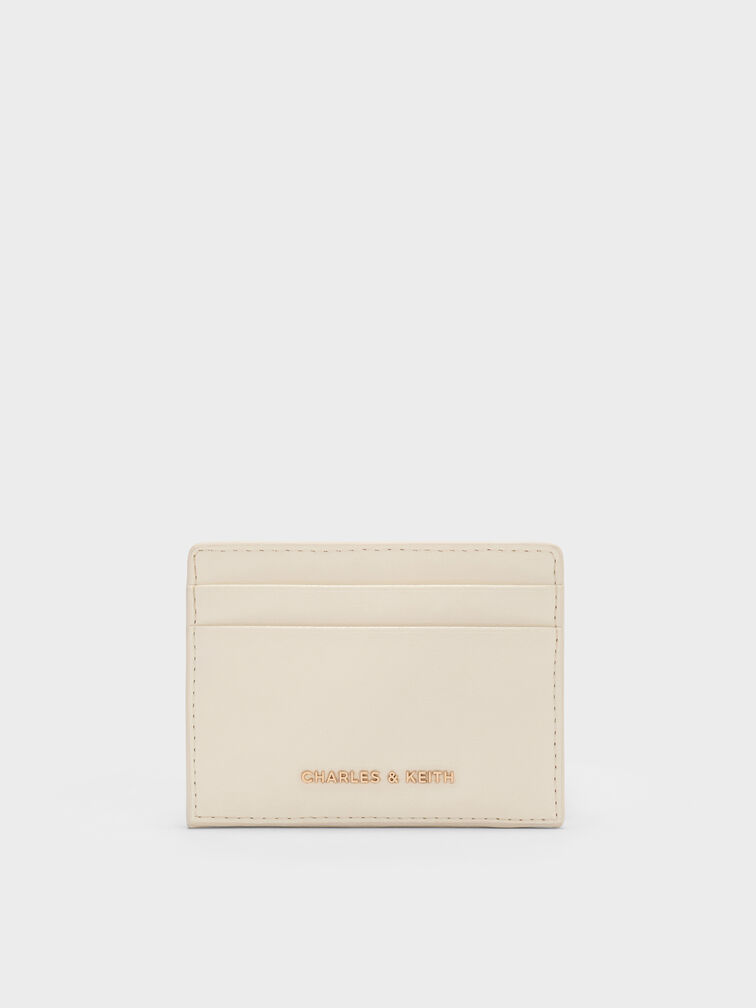Card Holder Halsey Ruched, Cream, hi-res