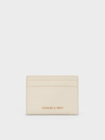 Card Holder Halsey Ruched, Cream, hi-res