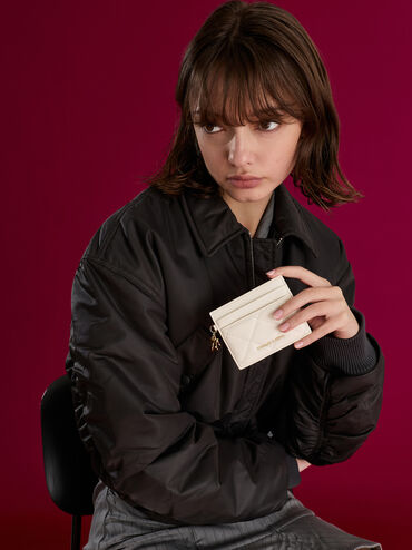 Card Holder Quilted Arrietty, Cream, hi-res