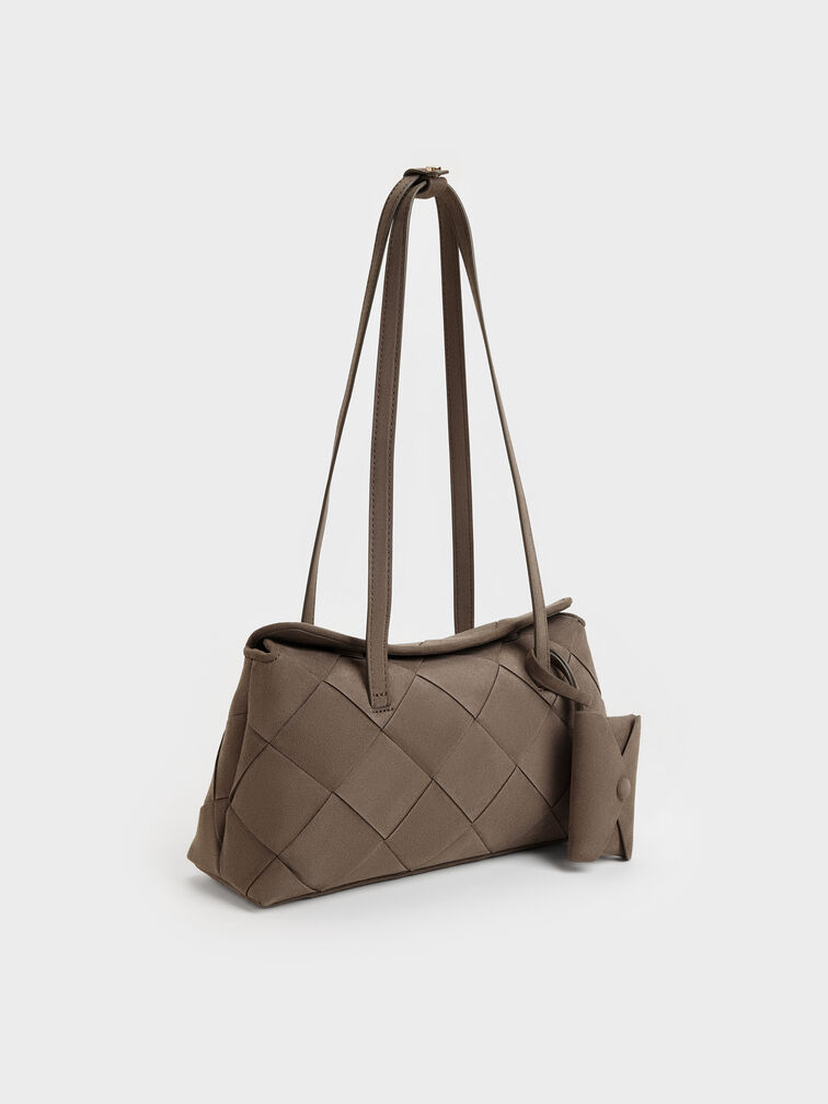 Tas Bahu Noane Elongated Handle, Stone Grey, hi-res