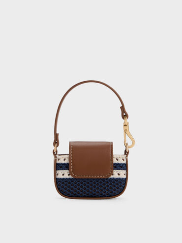 Pouch Micro Knitted Striped Ida, Multi, hi-res