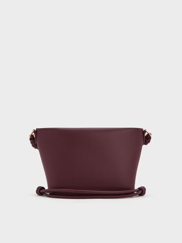 Tas Selempang Geometric Midori, Wineberry Red, hi-res