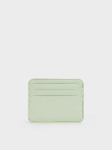 Card Holder Quilted Cleo, Mint Green, hi-res