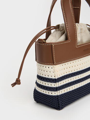 Tas Mini Knitted Striped Girls's Ida, Multi, hi-res