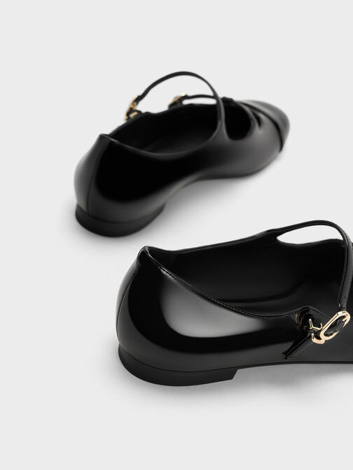 Sepatu Mary Janes Double-Strap T-Bar, Black Box, hi-res
