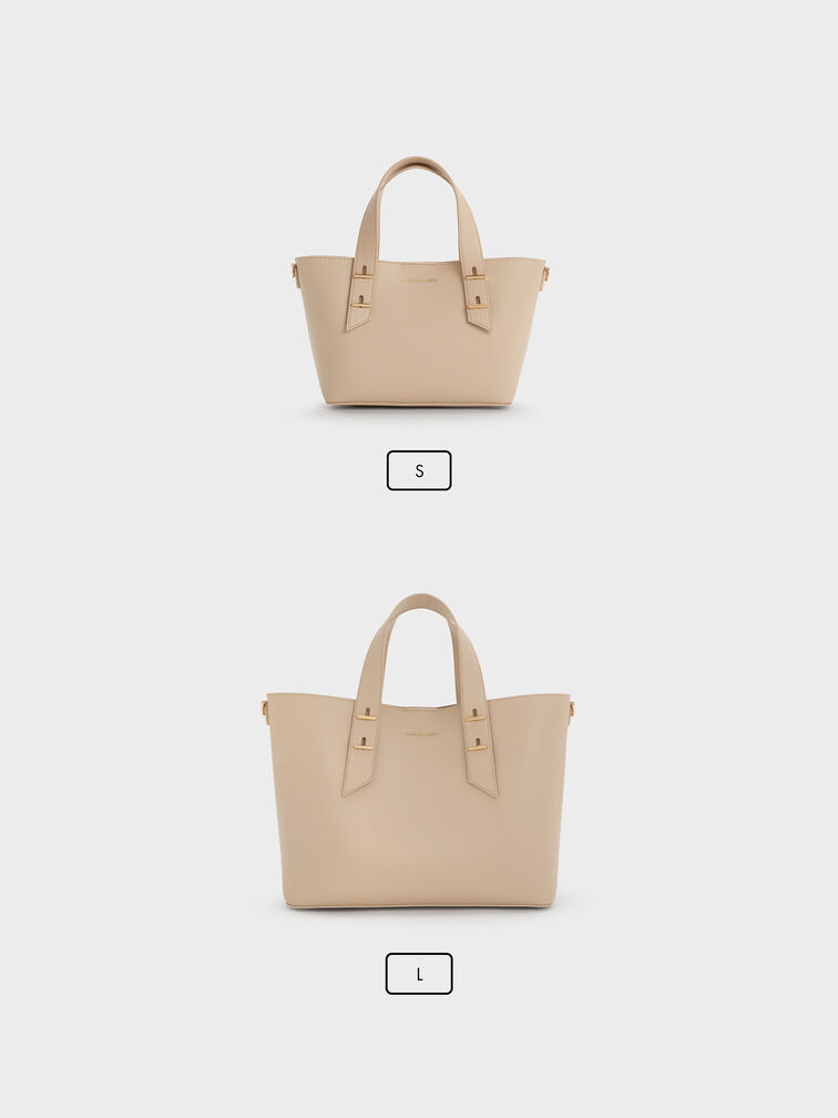 Tas Tote Double-Handle Shania Mini, Dusted Oat, hi-res