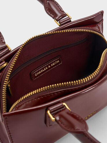 Mini Kerry Top Handle Bag, Wineberry Red, hi-res