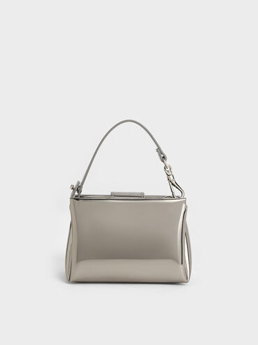 Tas Micro Metallic Bosie, Pewter, hi-res