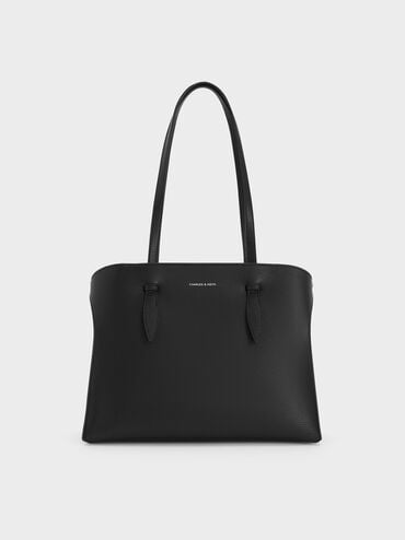 Tas Tote Elongated-Handle Allyn, Noir, hi-res