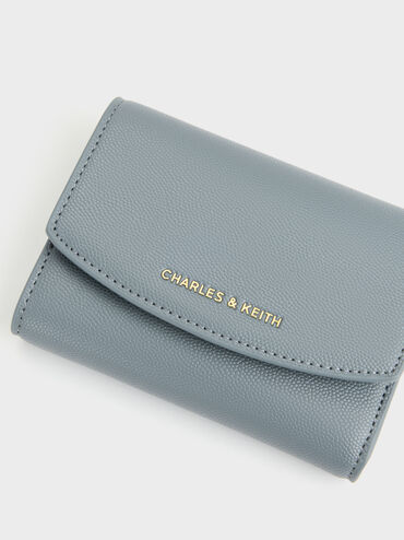 Dompet Flap Curved Briony, Smoky Blue, hi-res