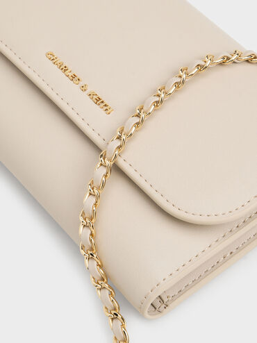 Dompet Panjang Magnetic Front Flap, Ivory, hi-res