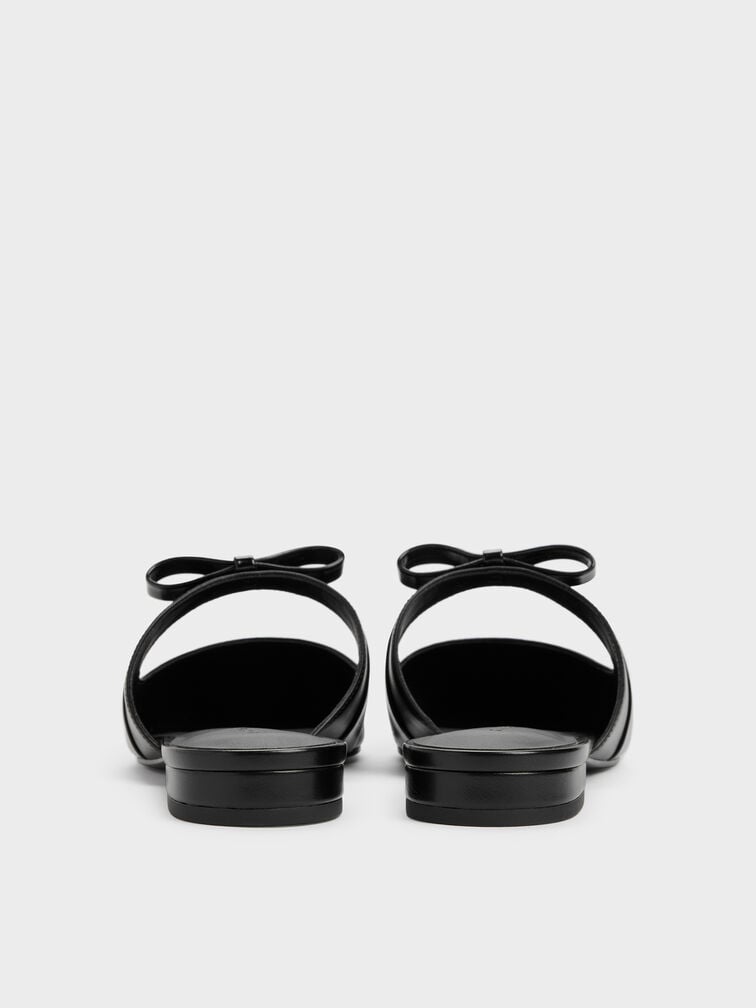 Kaleen Pointed Mules, Black, hi-res