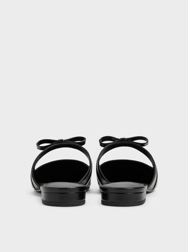 Kaleen Pointed Mules, Black, hi-res