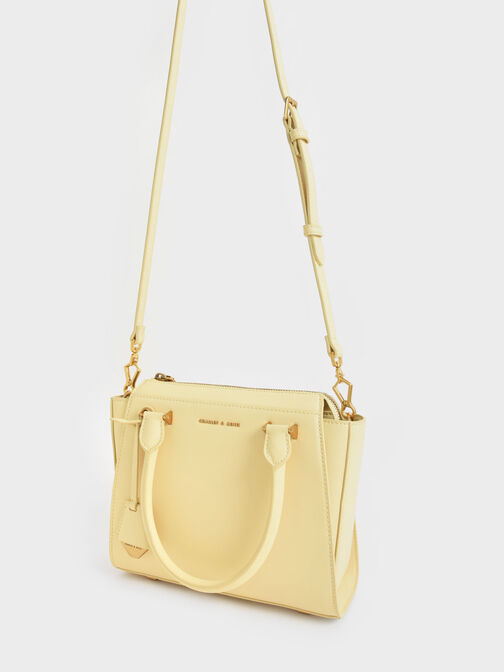 Tas Tote Trapeze Double Handle, Butter, hi-res
