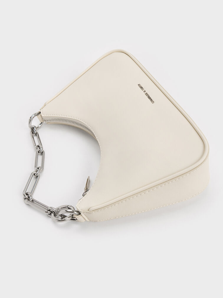 Tas Bahu Chain-Link Lane, Cream, hi-res