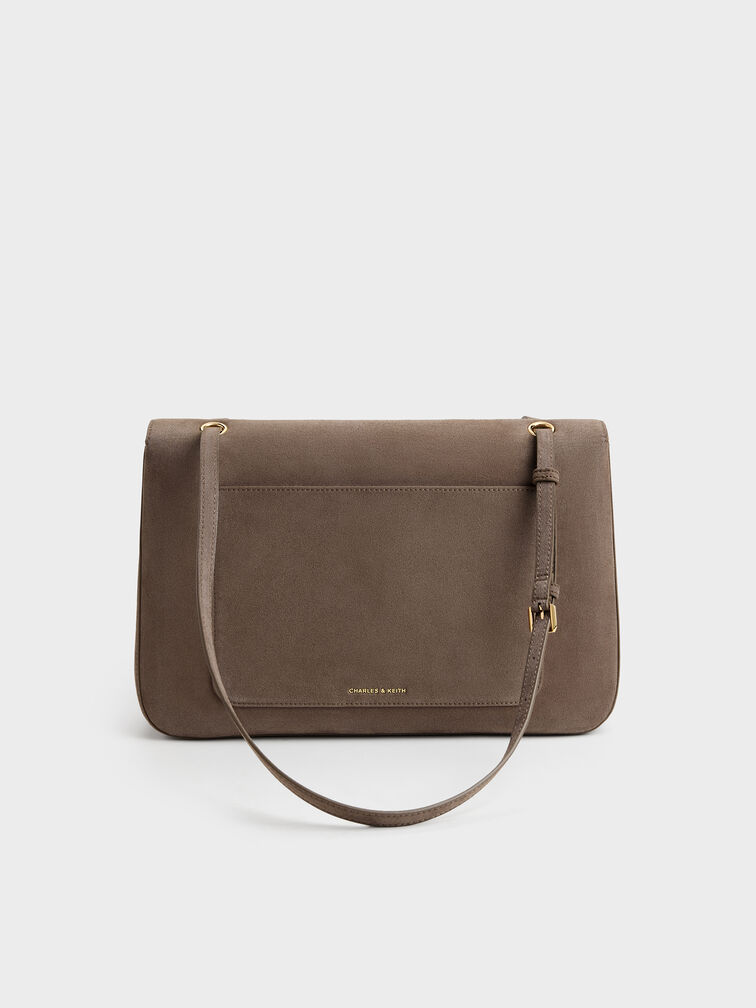 Tas Bahu Noane Elongated Handle, Stone Grey, hi-res