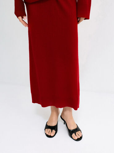 Sandal Hak Thong Bow Sonali, Black Box, hi-res