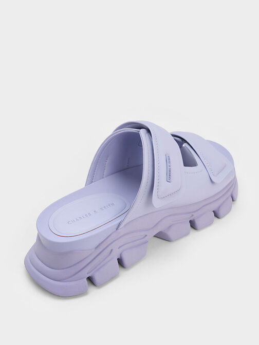Sandal Slide Dash Double Strap, Lilac, hi-res