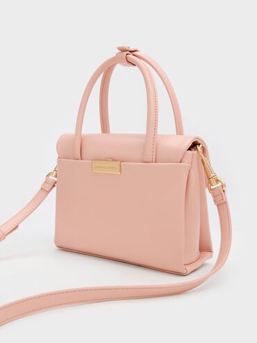 Mini Kerry Turn-Lock Tote Bag, Pink, hi-res