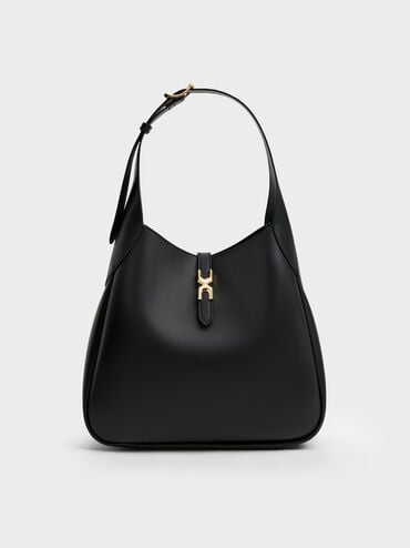 Adalyn Hobo Bag, Black, hi-res