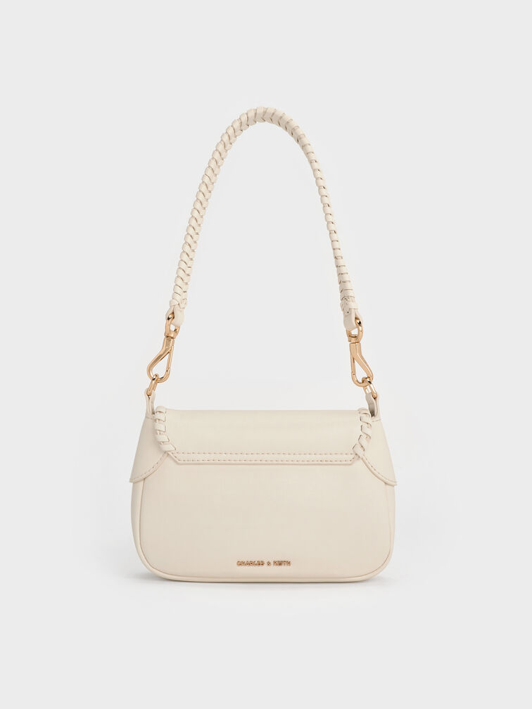Tas Bahu Braided Blume, Cream, hi-res