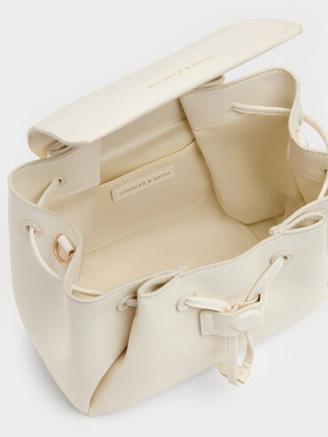 Tas Ransel Top-Handle Hanya, Cream, hi-res