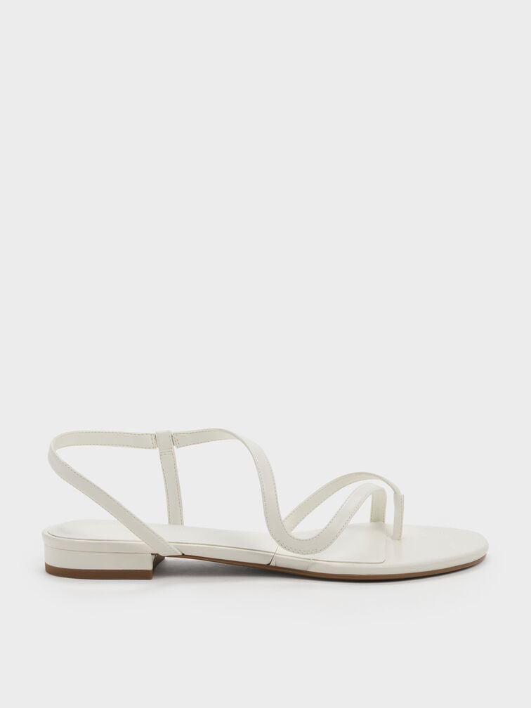 Sandal Toe-Ring Wavy Arden, Chalk, hi-res