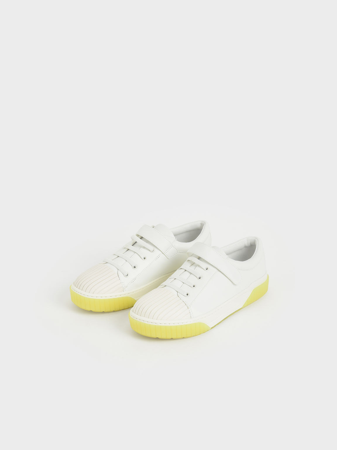 Sepatu Girls'Tweed Platform, White, hi-res