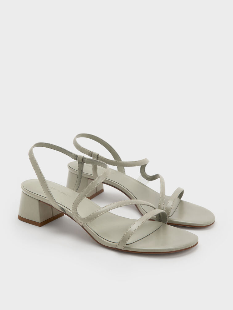 Sandal Slingback Wavy Arden, Mint Green, hi-res